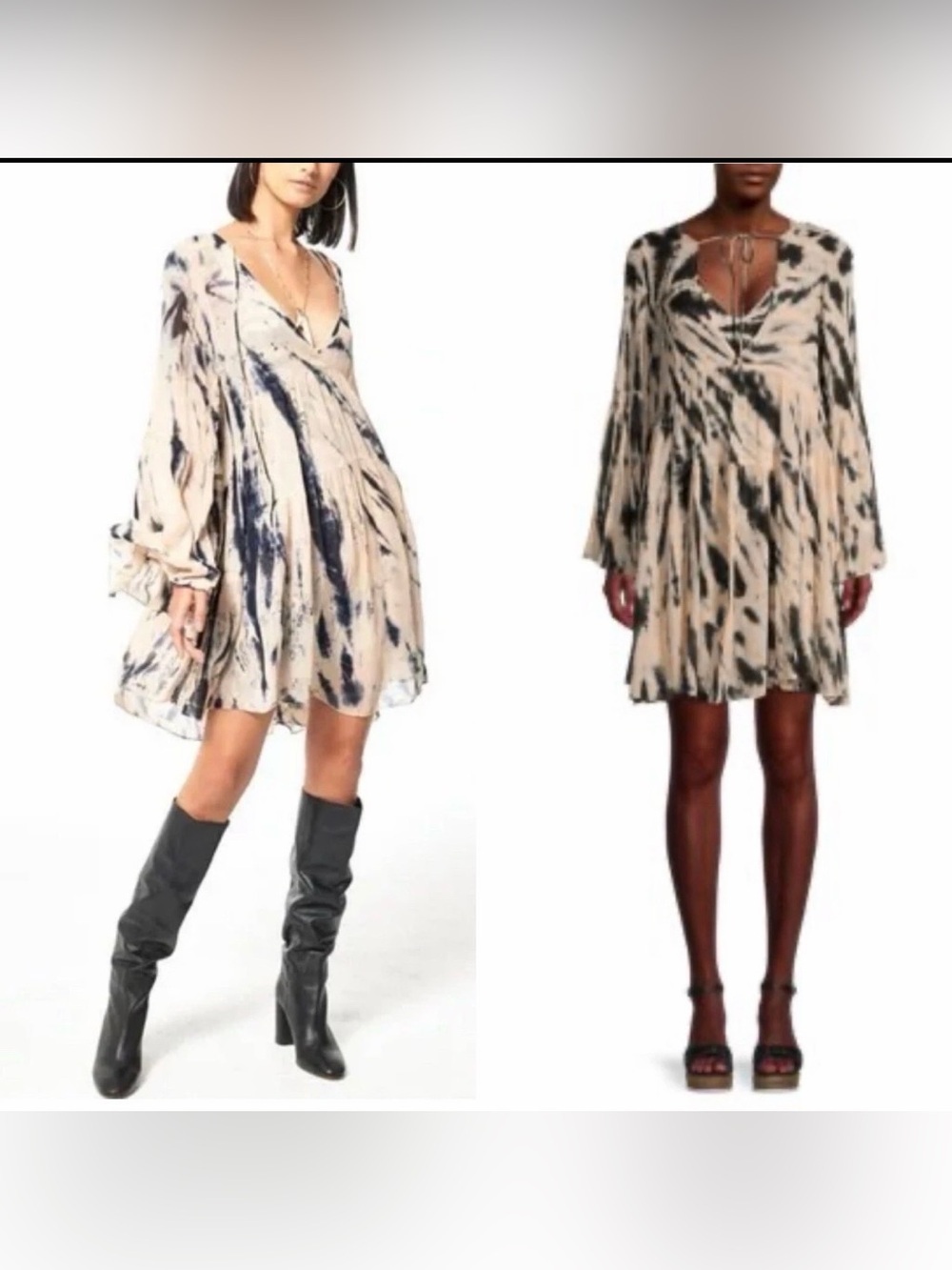 Young Fabulous & Broke Tie Dye Rosa Mini Dress